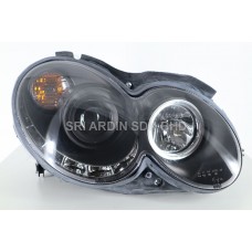 Mercedes CLK W209 Black Projector Headlamp w LED